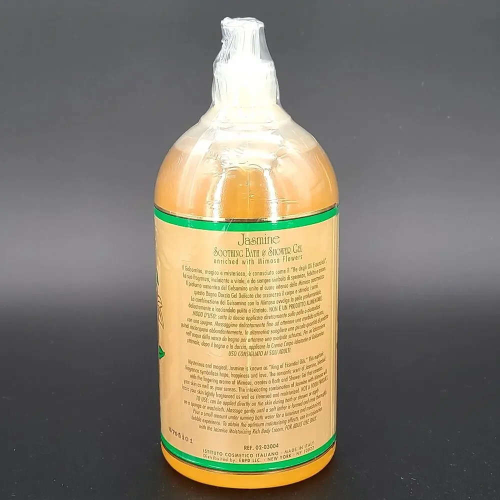 Elariia Jasmine Mimosa Flowers Soothing Bath & Shower Gel 33.7 oz NEW Sealed